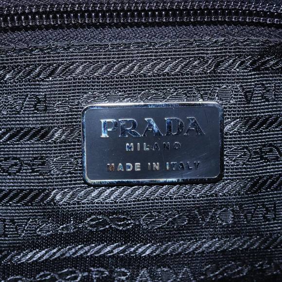 PRADA Shoulder Bag Canvas Leather Green Auth 78960 - Picture 10 of 16